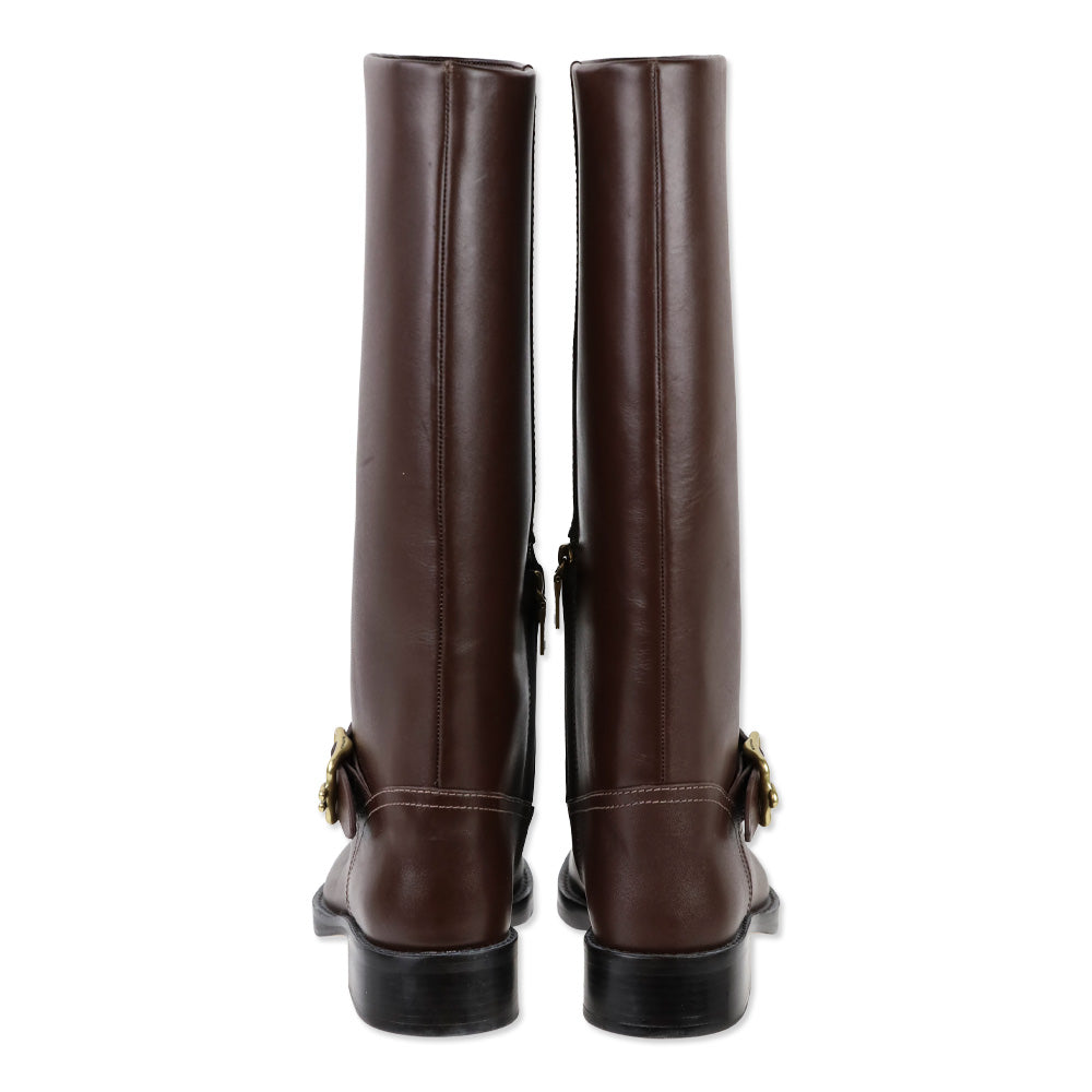 Coach Madeline Brown Leather Boots II
