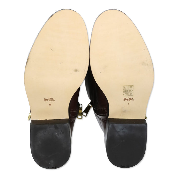 Coach Madeline Brown Leather Boots II