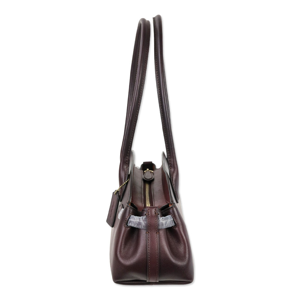 Coach Merlot Smooth Leather/Brass/Empire Caryall 34