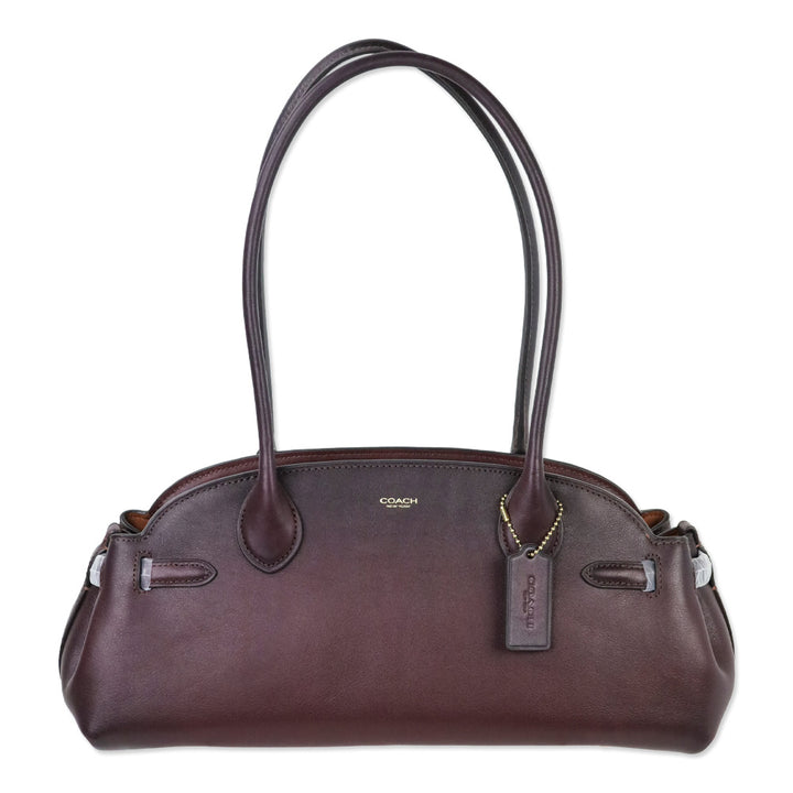 Coach Merlot Smooth Leather/Brass/Empire Caryall 34