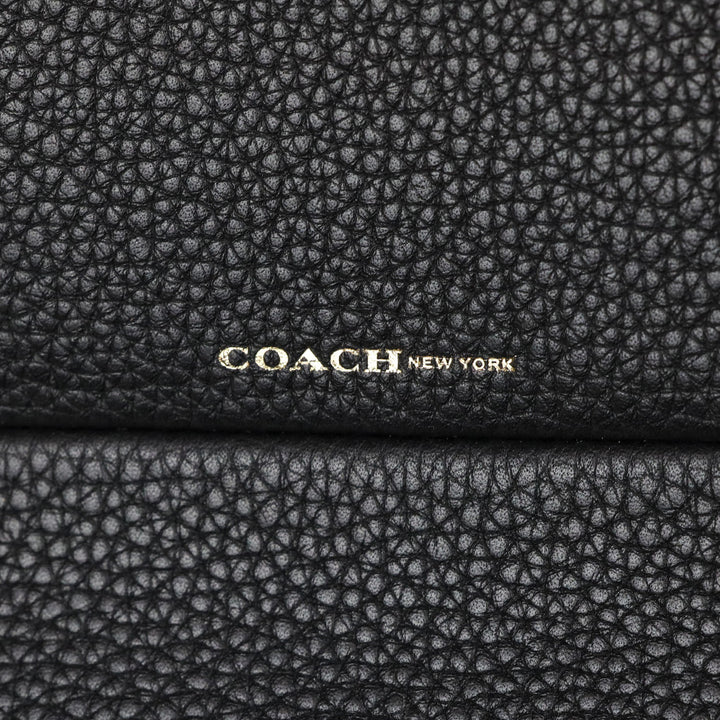 Coach NWT 28160 Black Pebbled Leather The Brough Bag