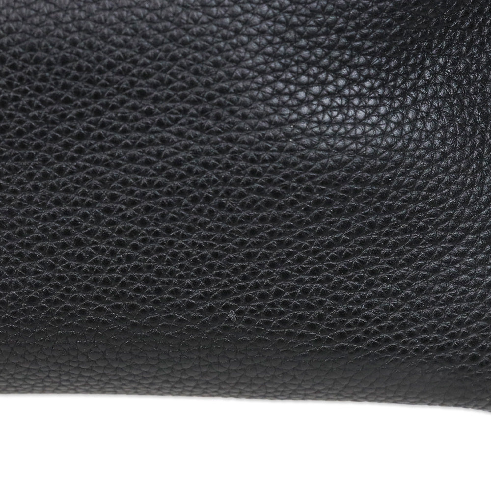 Coach NWT 28160 Black Pebbled Leather The Brough Bag