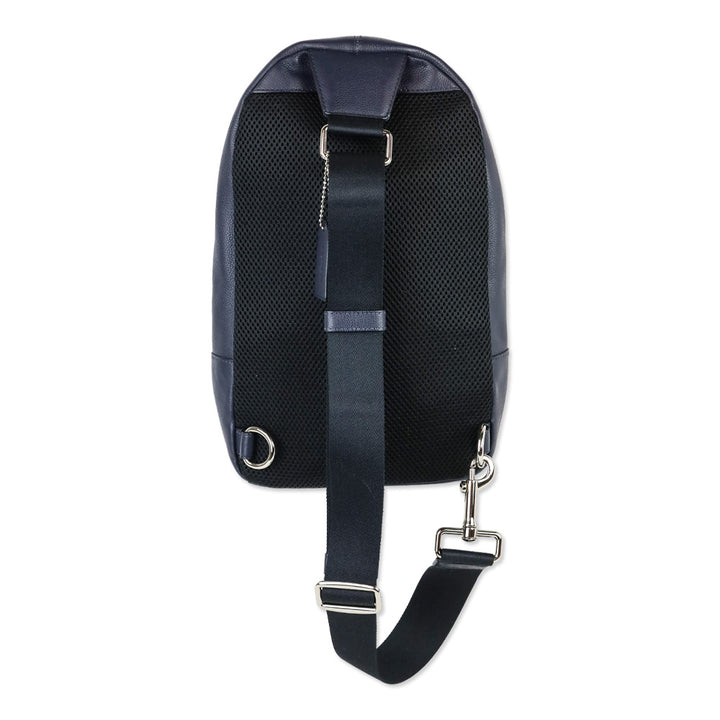 Coach Navy Leather Sling Backpack
