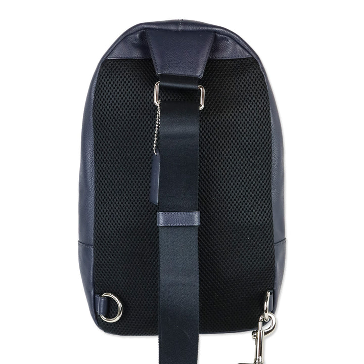 Coach Navy Leather Sling Backpack