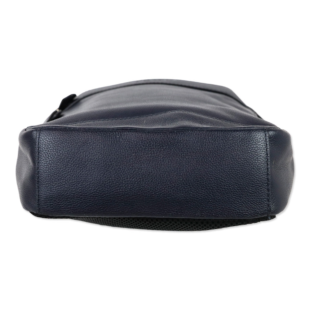 Coach Navy Leather Sling Backpack