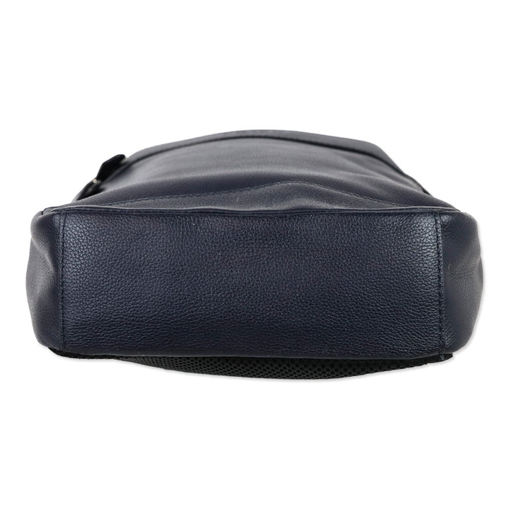 Coach Navy Leather Sling Backpack