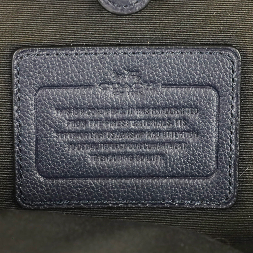 Coach Navy Leather Sling Backpack