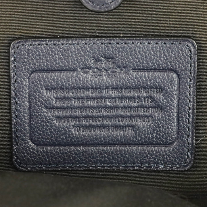 Coach Navy Leather Sling Backpack