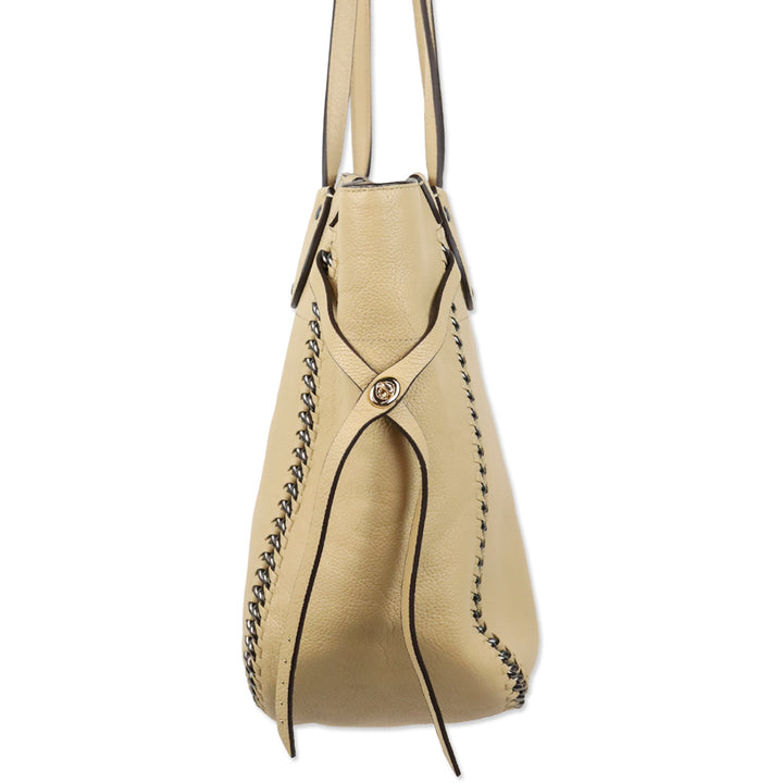 Coach Nude Whiplash Leather Tatum Tote