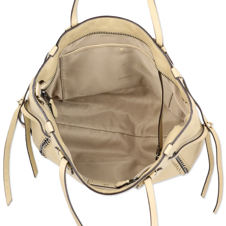 Coach Nude Whiplash Leather Tatum Tote