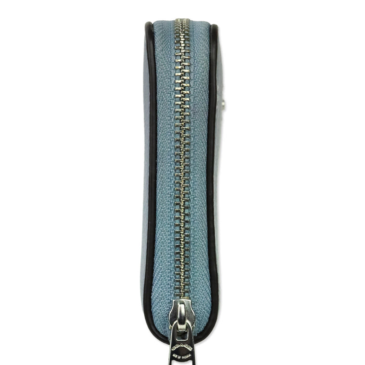 Coach Periwinkle Leather Zip Around Wallet
