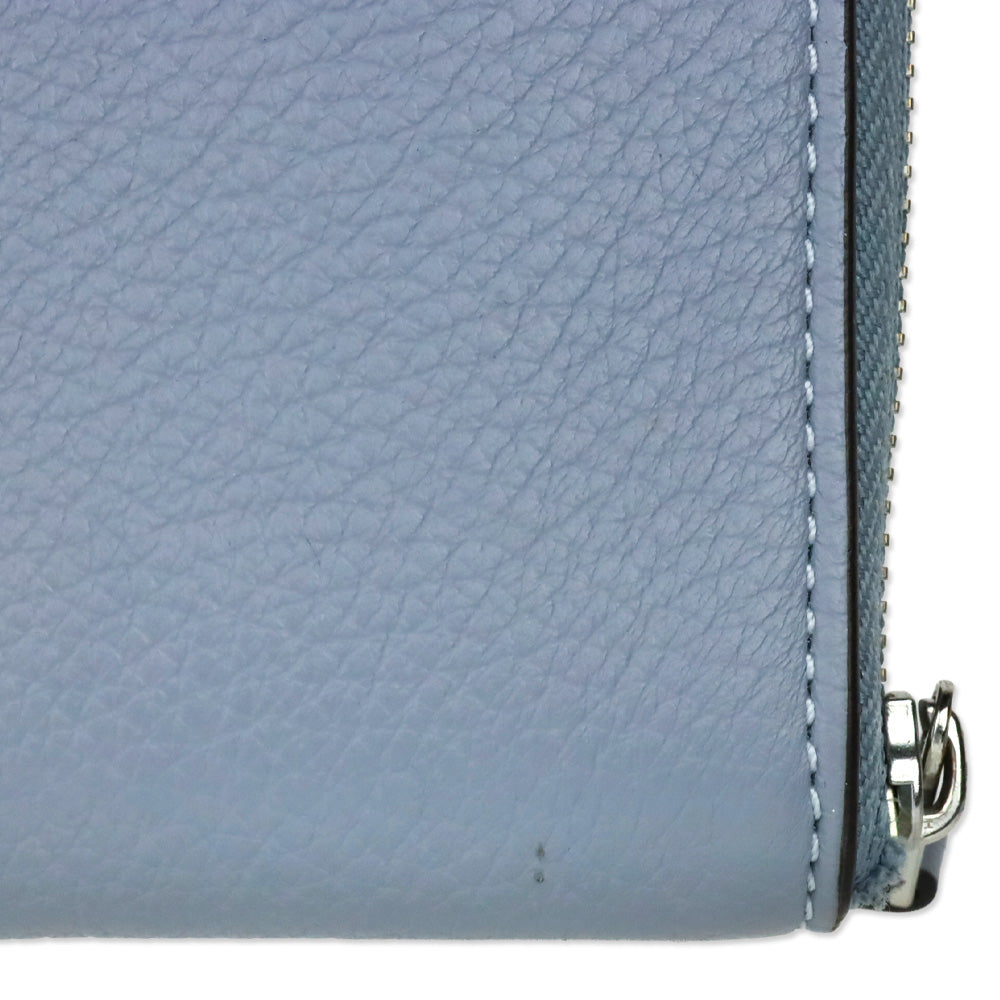 Coach Periwinkle Leather Zip Around Wallet