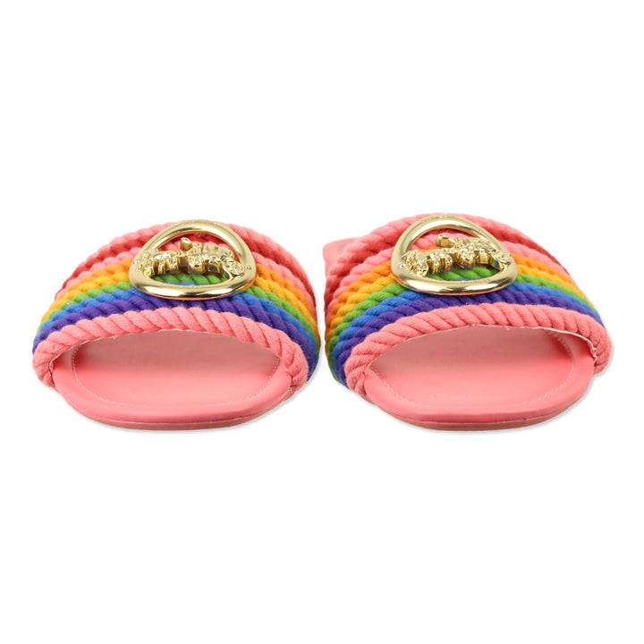 Coach Pink Lemonade Multi Jolie Rope Sandal