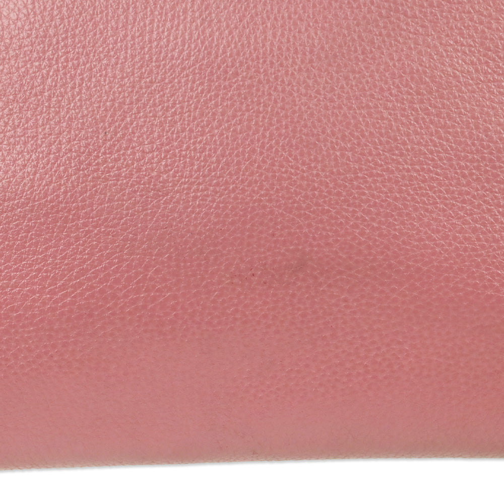 Coach Pink Rose Pebble Leather Mia Satchel Crossbody Bag