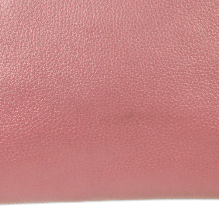 Coach Pink Rose Pebble Leather Mia Satchel Crossbody Bag