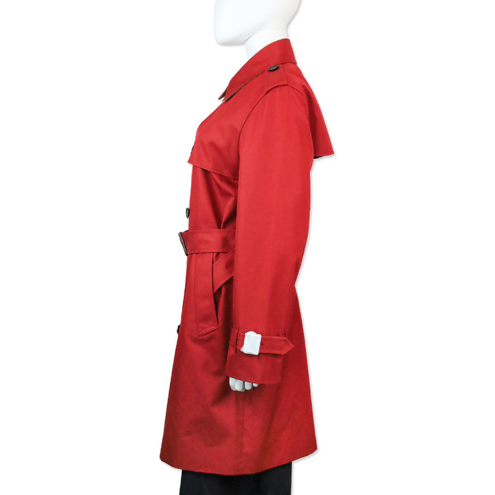 Coach Ruby Red Mid Trench
