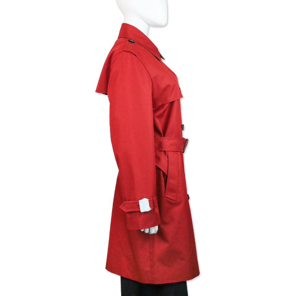 Coach Ruby Red Mid Trench