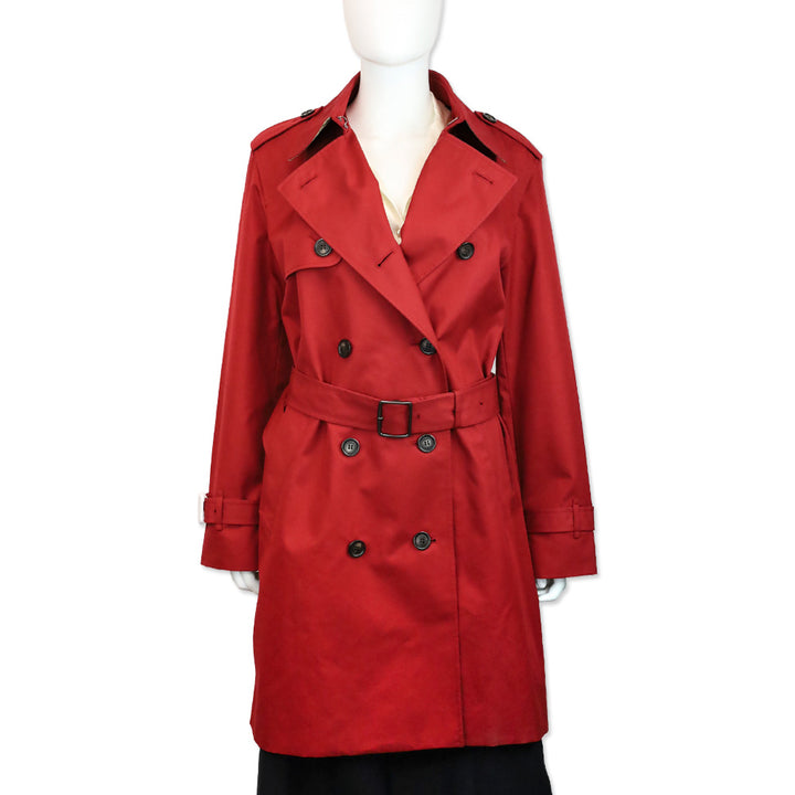 Coach Ruby Red Mid Trench