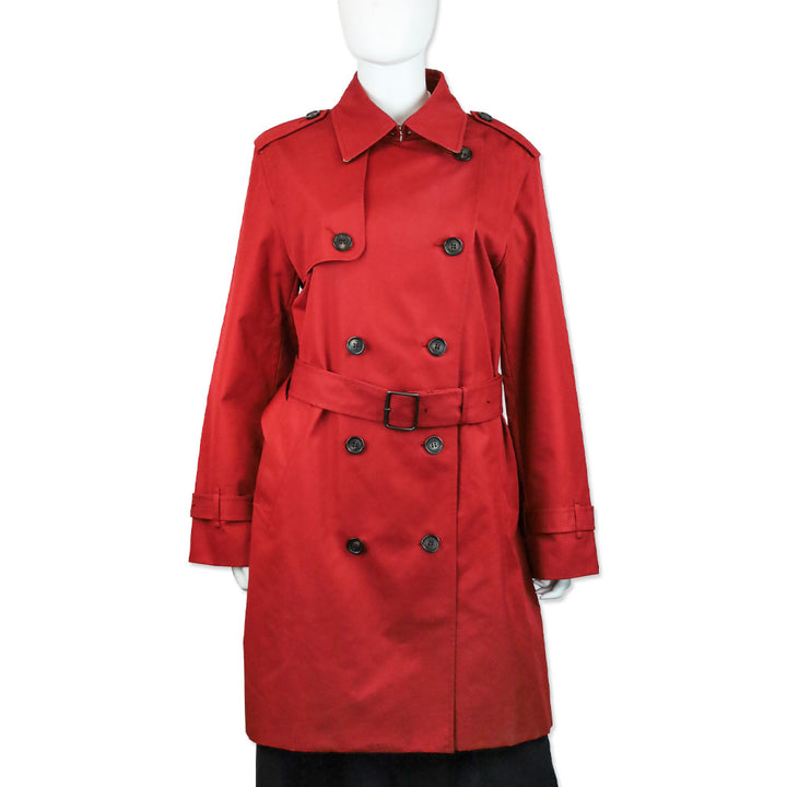 Coach Ruby Red Mid Trench