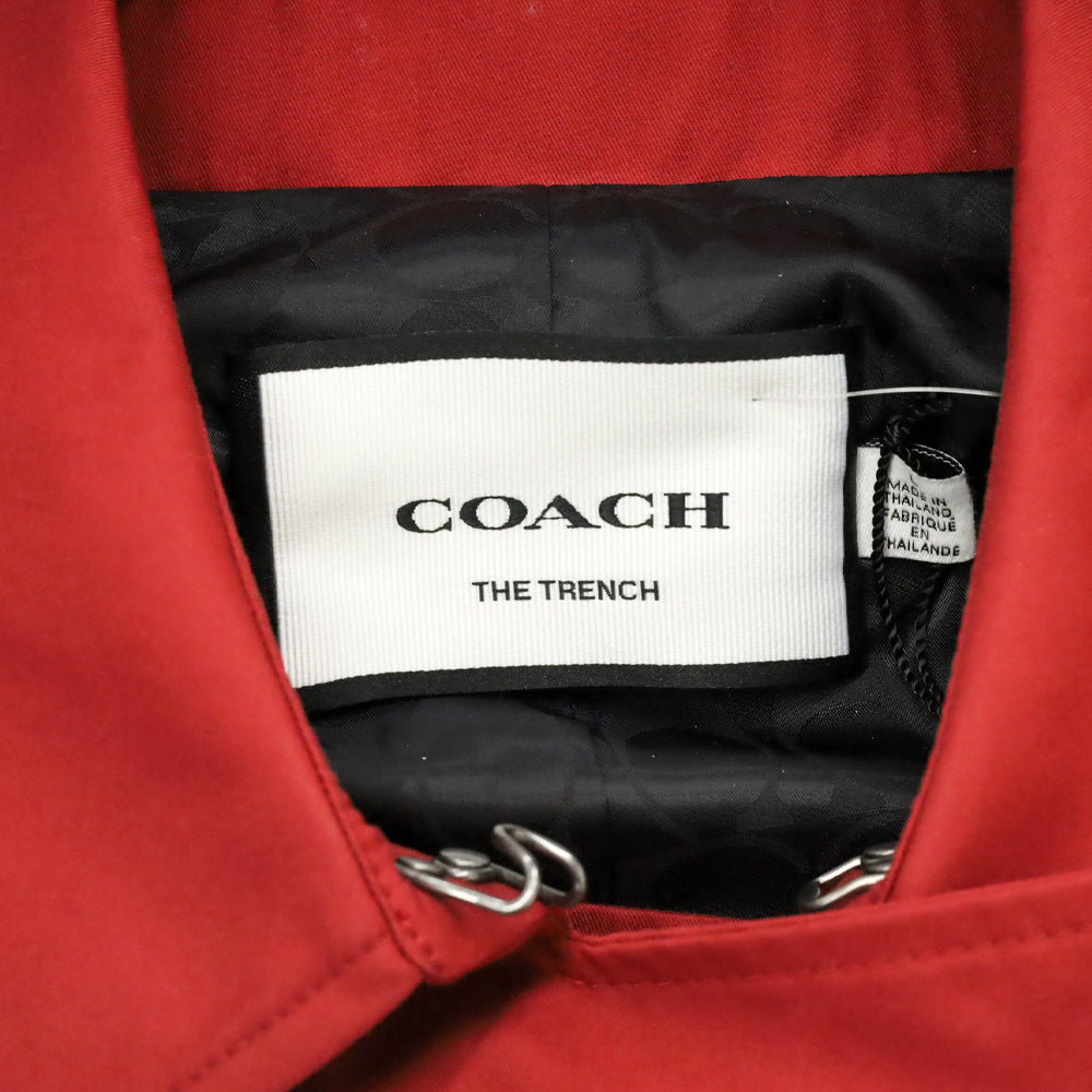 Coach Ruby Red Mid Trench