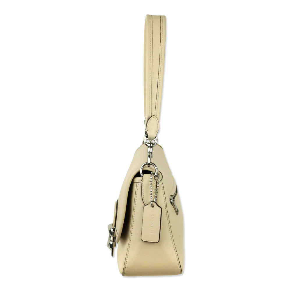 Coach Silver/Ivory Soft Tabby Shoulder Bag