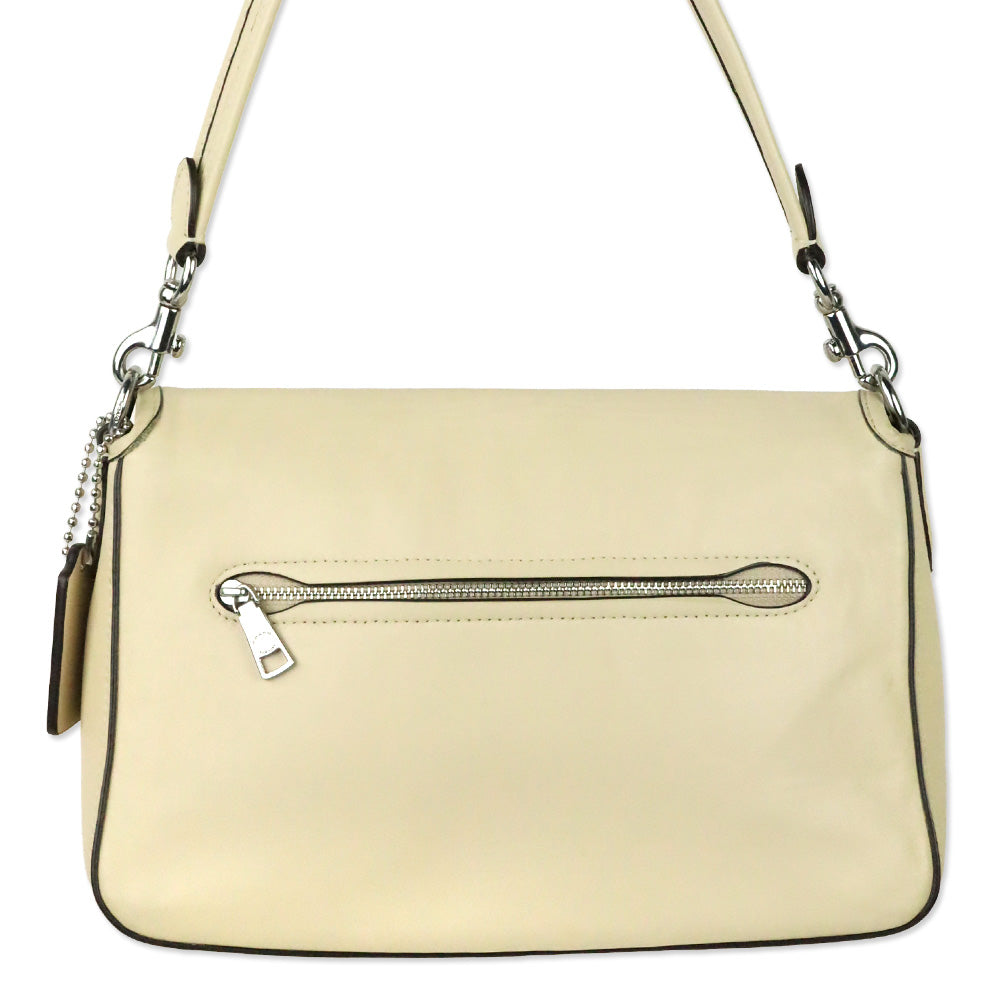 Coach Silver/Ivory Soft Tabby Shoulder Bag