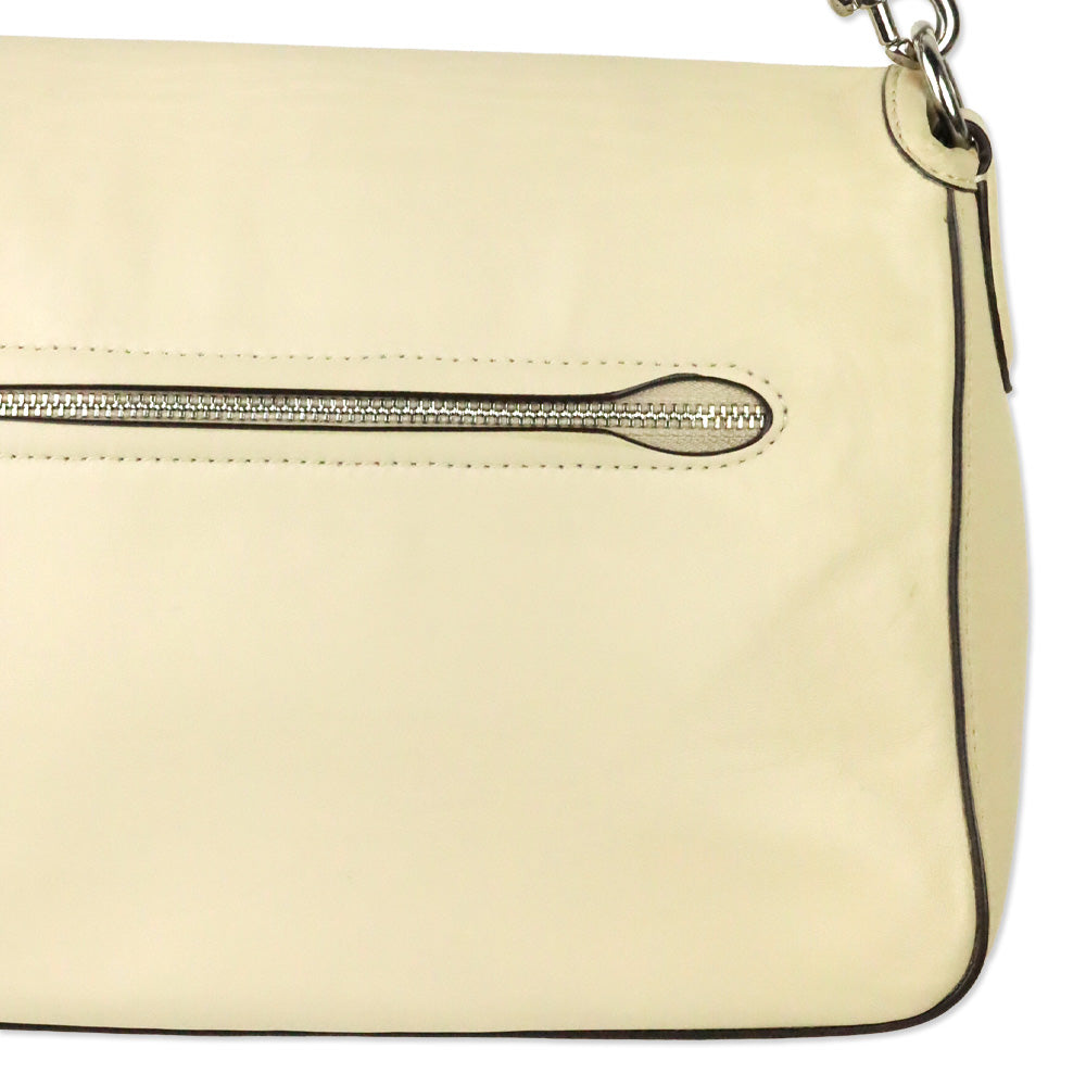 Coach Silver/Ivory Soft Tabby Shoulder Bag