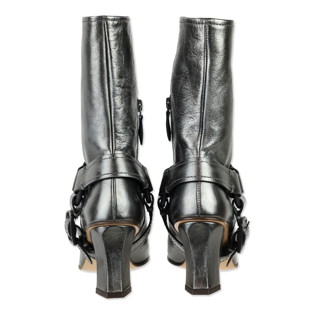 Coach Smog Metallic Vachetta Harness Boot