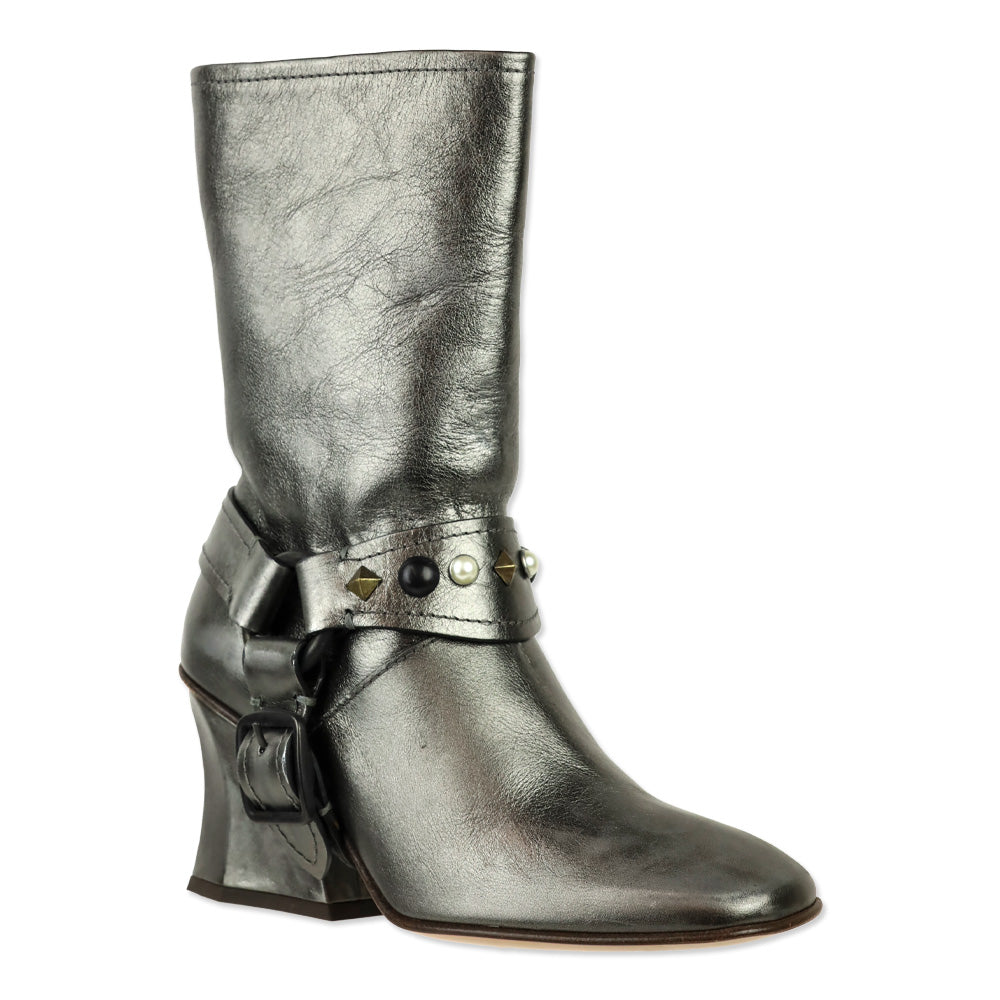Coach Smog Metallic Vachetta Harness Boot
