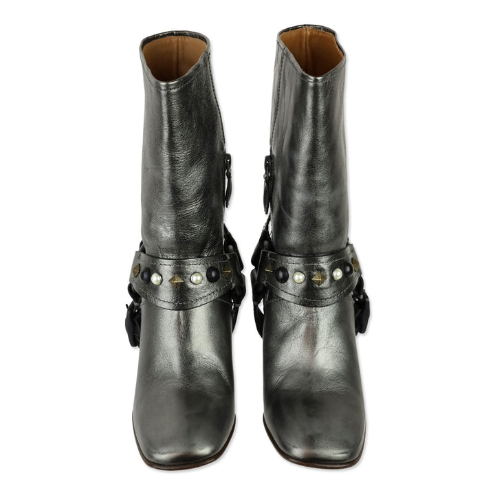 Coach Smog Metallic Vachetta Harness Boot