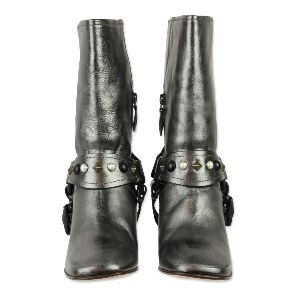 Coach Smog Metallic Vachetta Harness Boot
