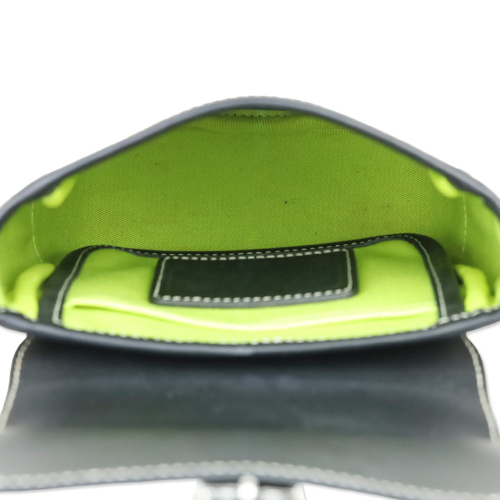 Coach Tan Canvas/ Black Leather Accent Crossbody Camera Bag