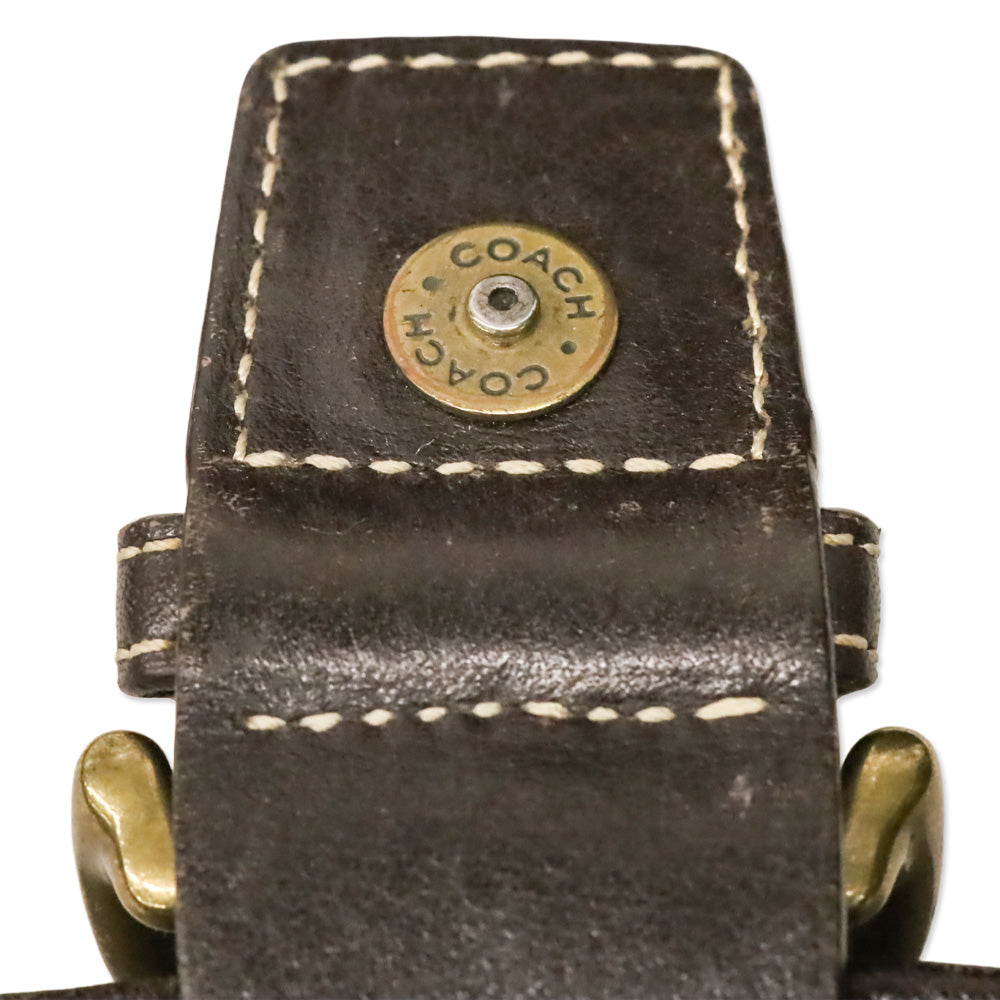 Coach Brown Suede Retro Soho Convertible Crossbody