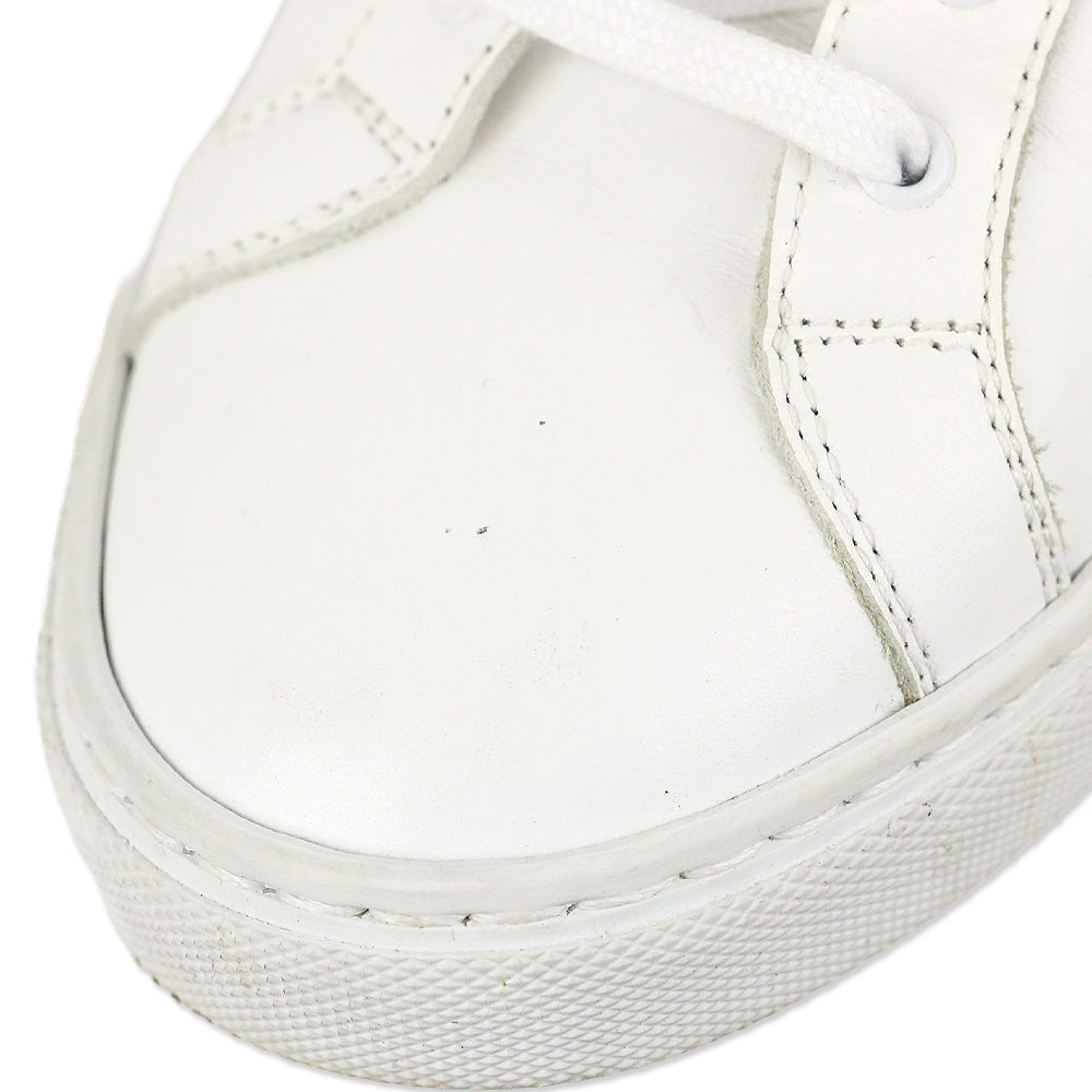 Common Projects Woman Achilles Retro Low-Top White/Silver Leather Sneakers