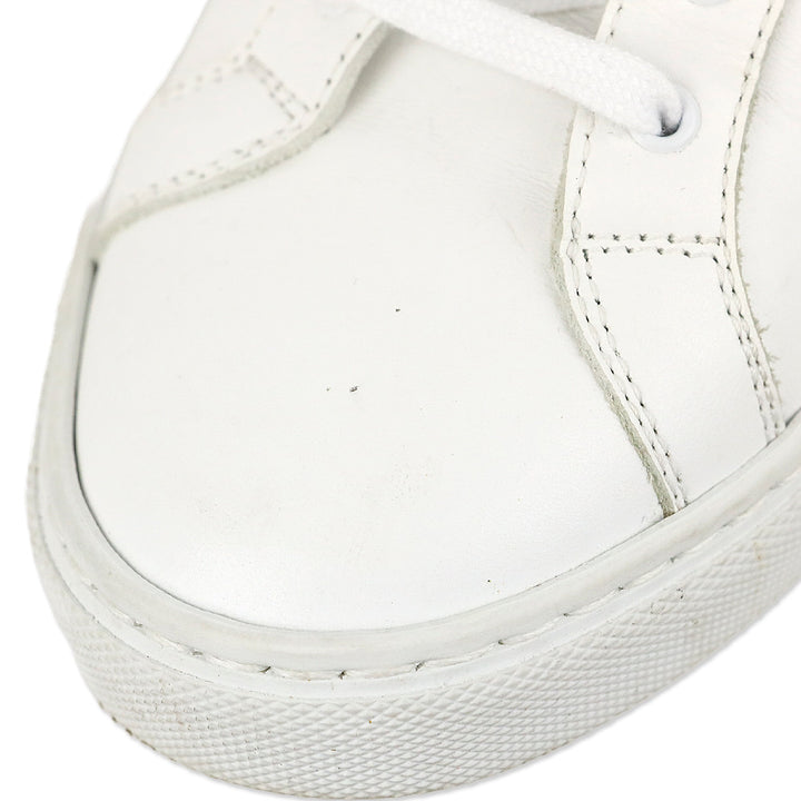 Common Projects Woman Achilles Retro Low-Top White/Silver Leather Sneakers