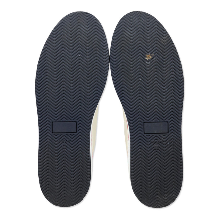 Common Projects Cream/Red Canvas Achilles Low Sneakers