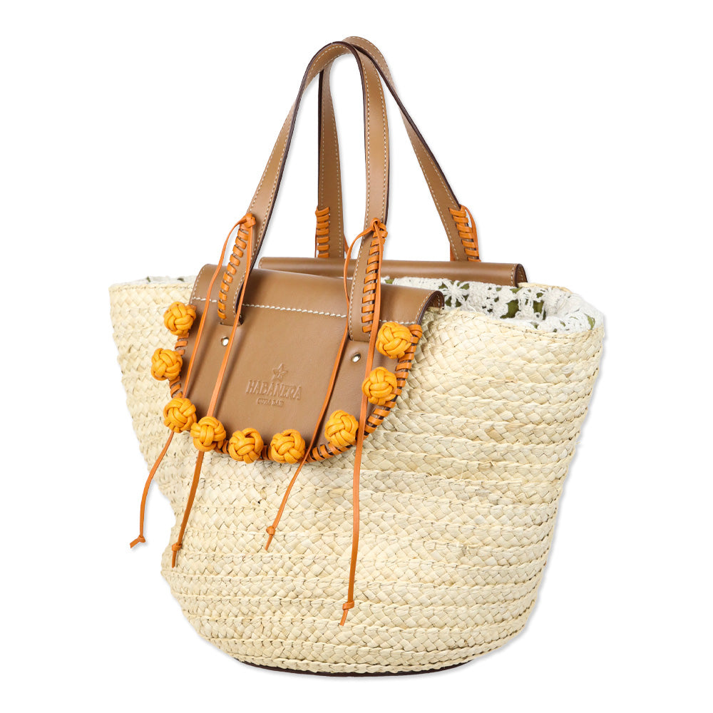 Cuba Lab Habanera Tote x ARossGirl Woven Straw Handbag