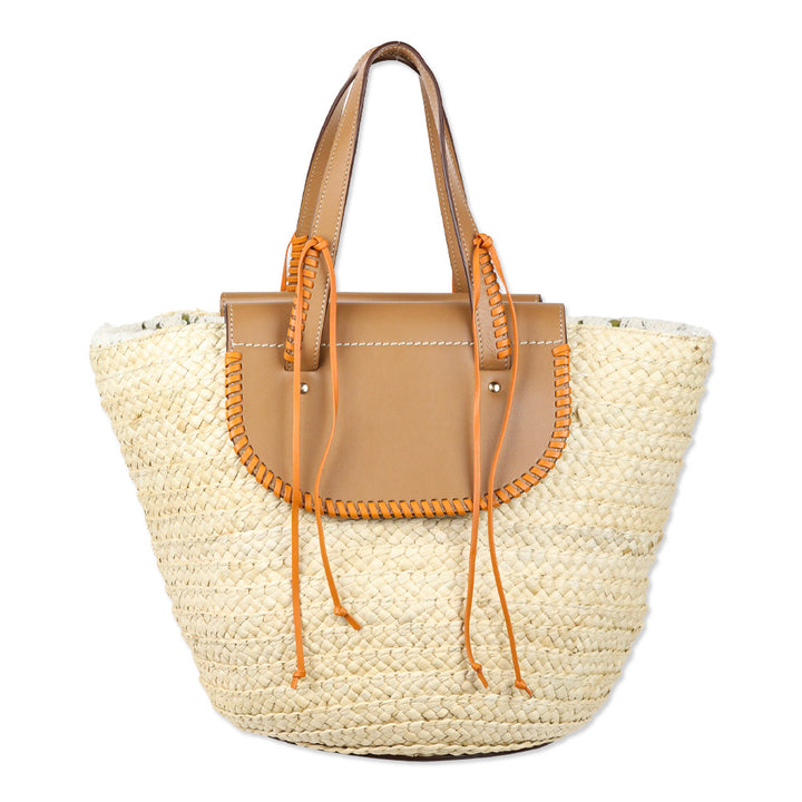 Cuba Lab Habanera Tote x ARossGirl Woven Straw Handbag