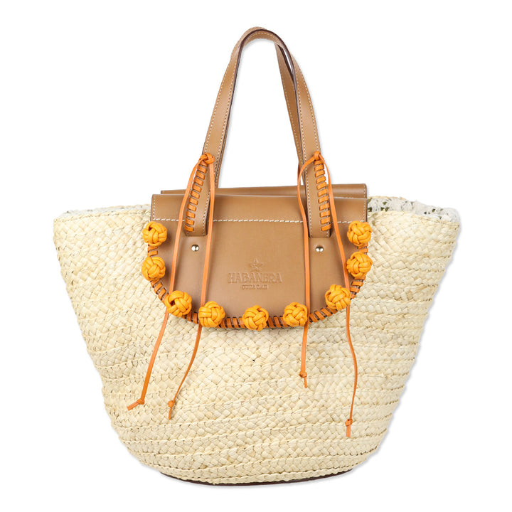 Cuba Lab Habanera Tote x ARossGirl Woven Straw Handbag