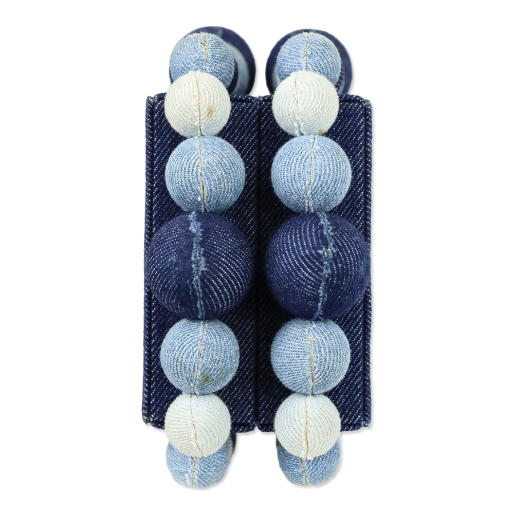 Cult Gaia Indigo Denim Bauble EOS Clutch