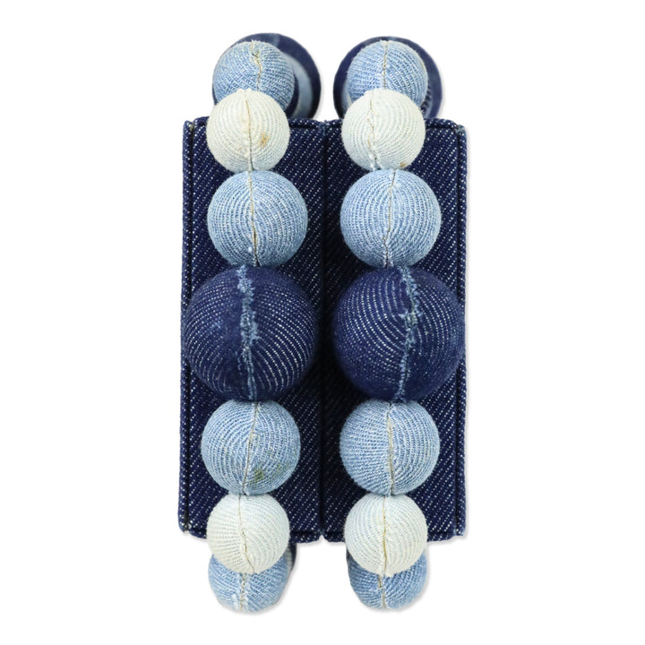 Cult Gaia Indigo Denim Bauble EOS Clutch
