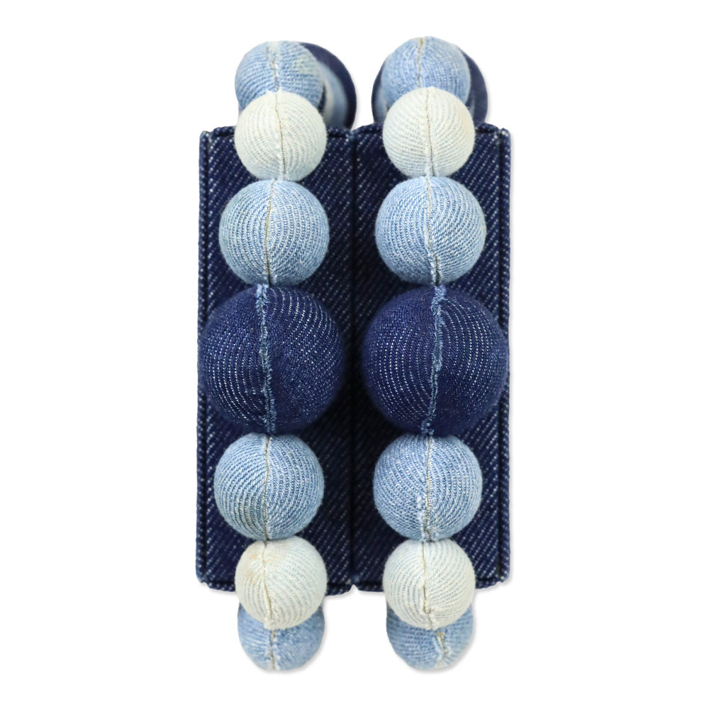 Cult Gaia Indigo Denim Bauble EOS Clutch