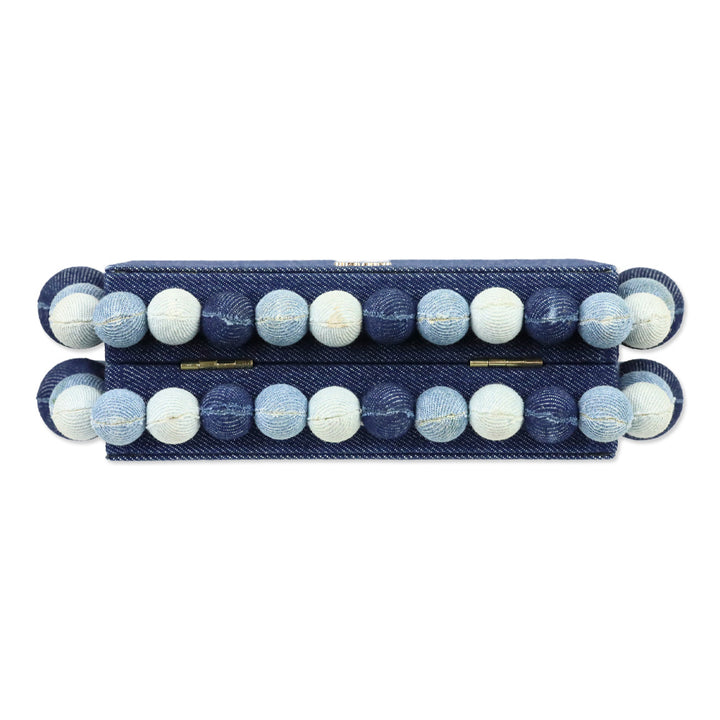 Cult Gaia Indigo Denim Bauble EOS Clutch