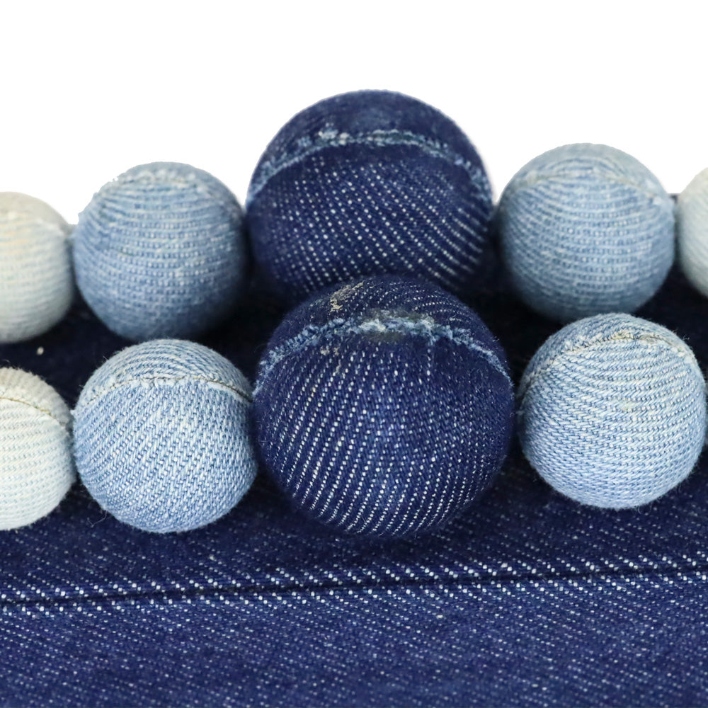 Cult Gaia Indigo Denim Bauble EOS Clutch