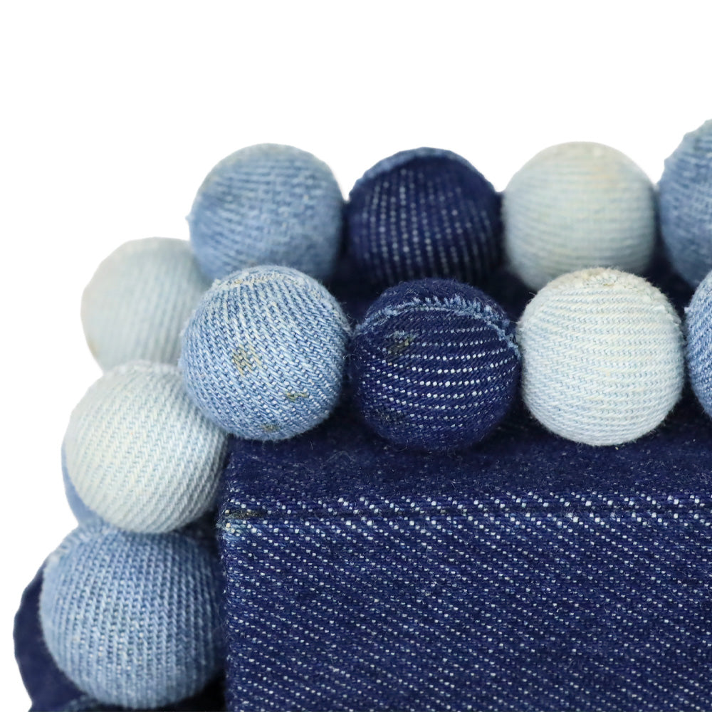 Cult Gaia Indigo Denim Bauble EOS Clutch