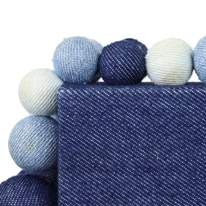Cult Gaia Indigo Denim Bauble EOS Clutch