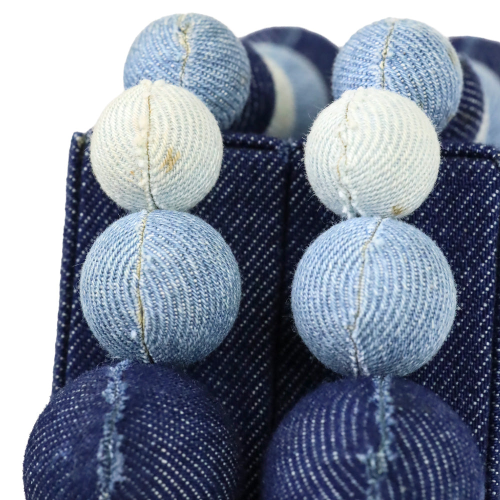 Cult Gaia Indigo Denim Bauble EOS Clutch