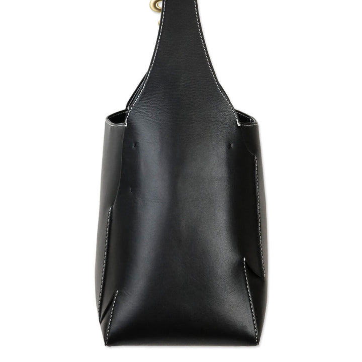 Cult Gaia Simona Black Leather Shoulder Bag