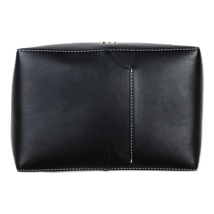 Cult Gaia Simona Black Leather Shoulder Bag