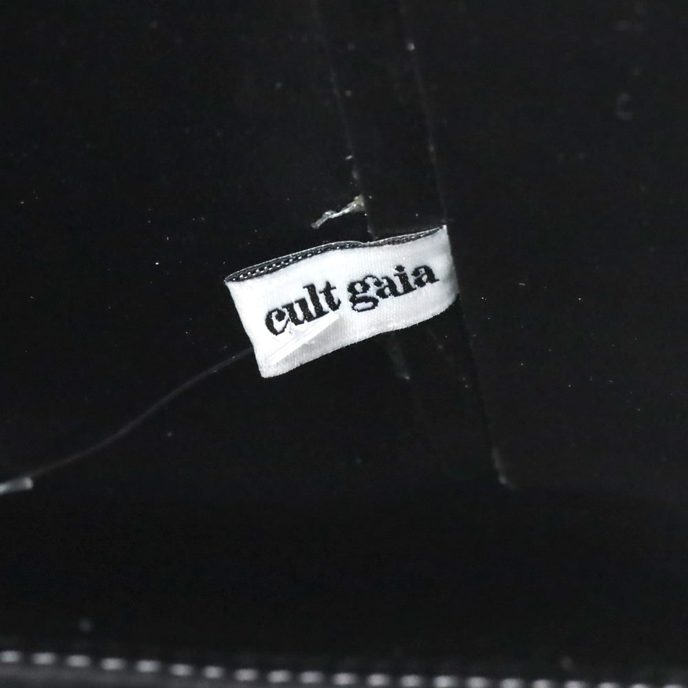 Cult Gaia Simona Black Leather Shoulder Bag
